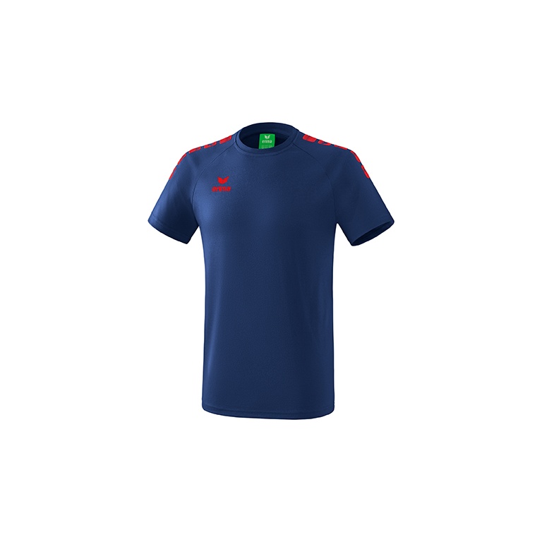 Erima Leisure Training T-shirt Essential 5C (Mixed Fabric) Navy Blue/Red Men